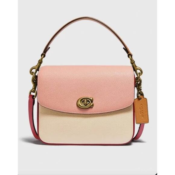 Coach Cassie 19 Colorblock with Chain or Leather Convertible Strap